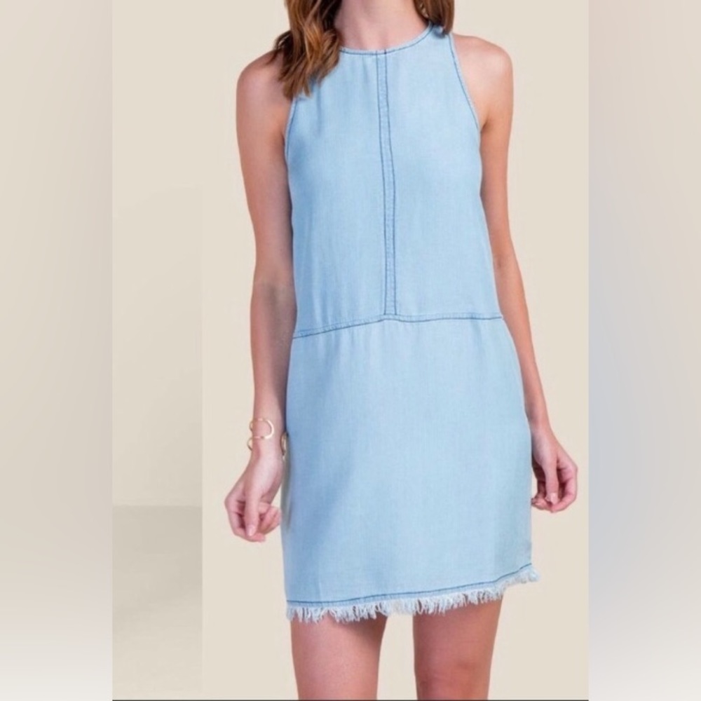 NWT Francesca’s Chambray Dress